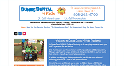 Desktop Screenshot of dunesdental4kids.com